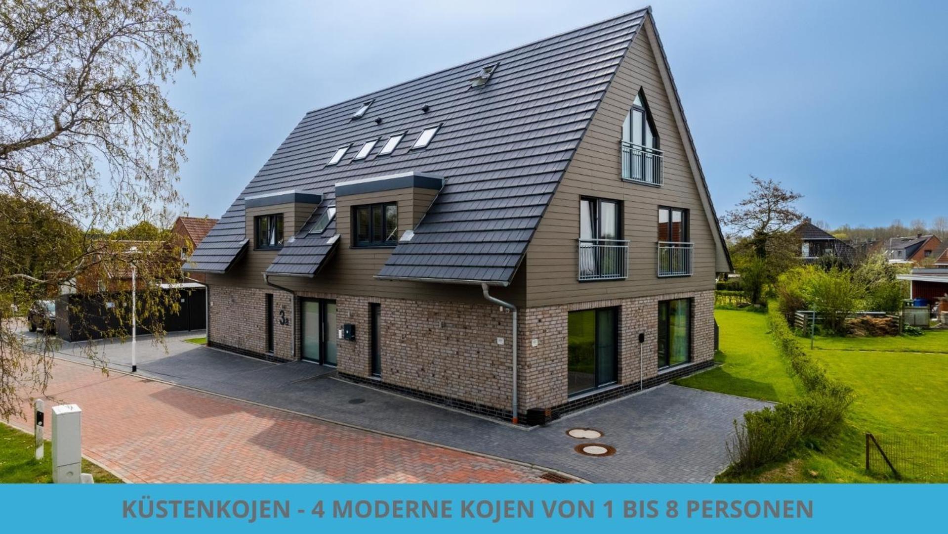 Kuestenkojen Mit 4 Ferienwohnungen Fuer 1 Bis 8 Pers Mit Diversen Schlafzimmern, Garten Oder Balkon Busum Exterior photo