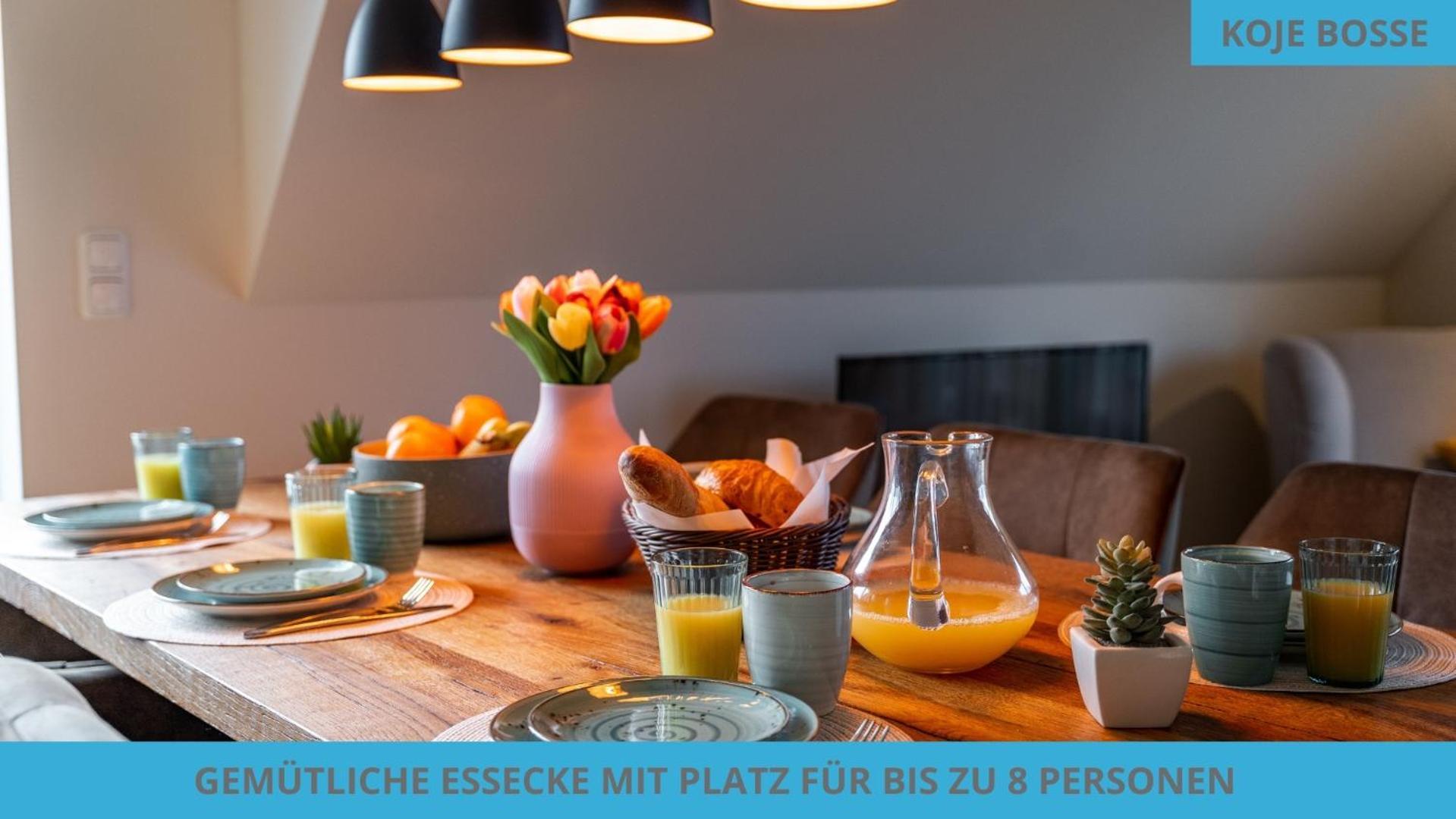 Kuestenkojen Mit 4 Ferienwohnungen Fuer 1 Bis 8 Pers Mit Diversen Schlafzimmern, Garten Oder Balkon Busum Exterior photo